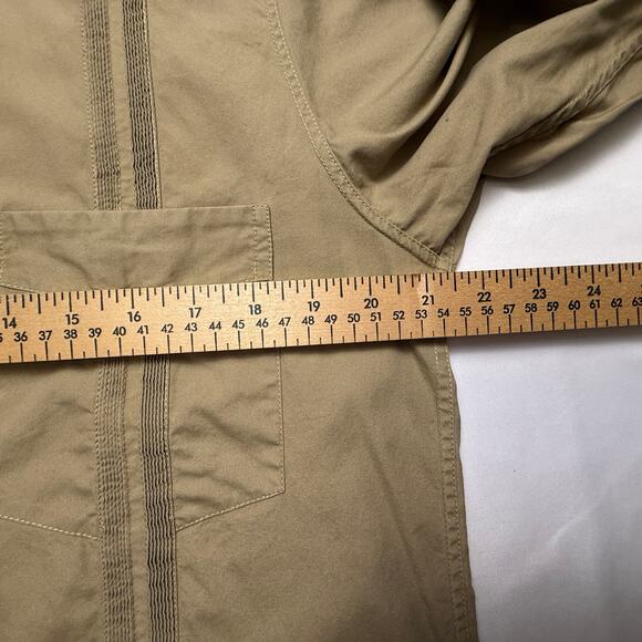 Monitaly x Camisería Canul Guayabera Shirt — Khaki Poplin Vancloth, Size Small - Picture 8 of 14